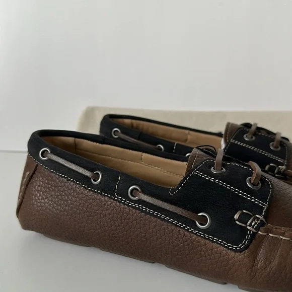 Zara Men's Brown and Black Loafers